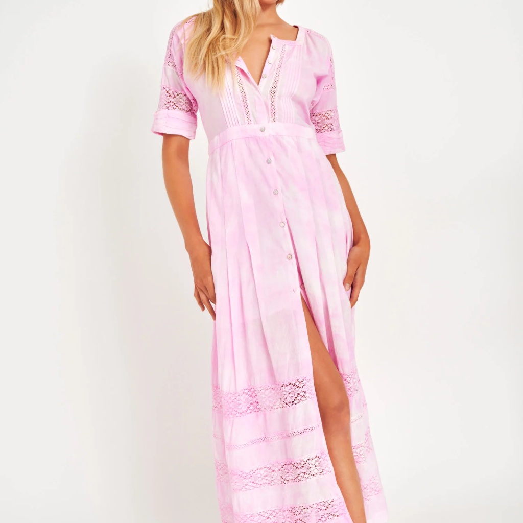 Loveshackfancy Edie Cotton Midi Dress